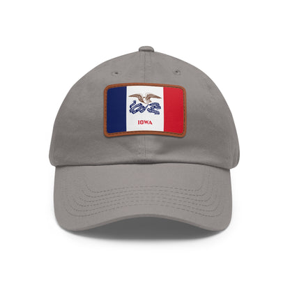 Iowa Leather Patch Hat