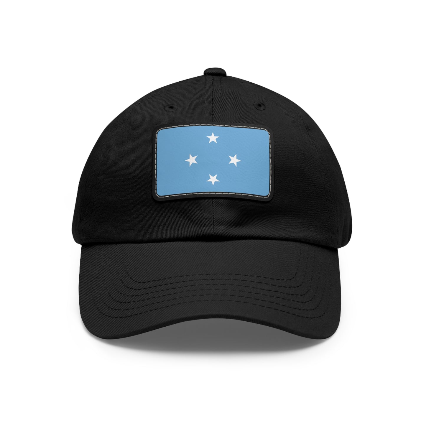 Federated States of Micronesia Leather Patch Hat
