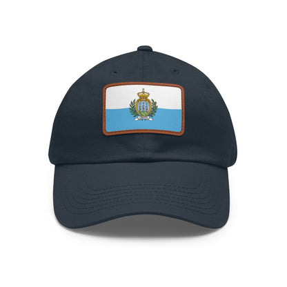 San Marino Leather Patch Hat