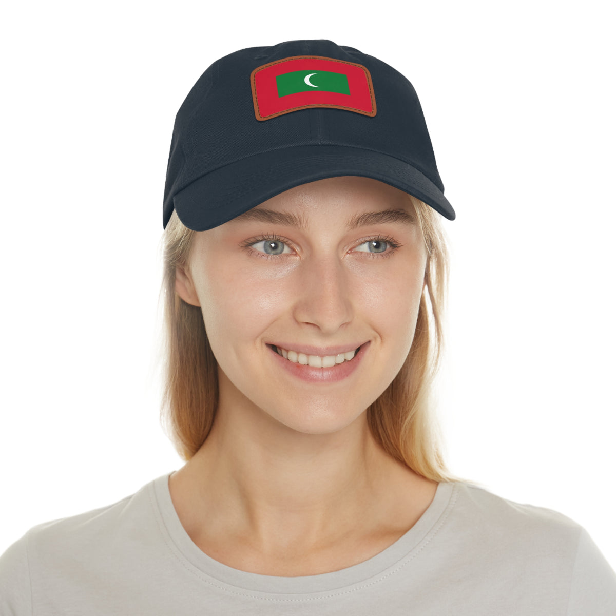 Maldives Leather Patch Hat