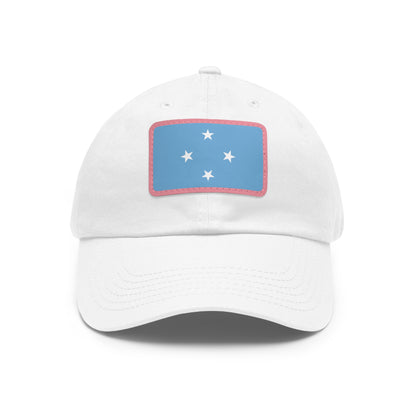 Federated States of Micronesia Leather Patch Hat