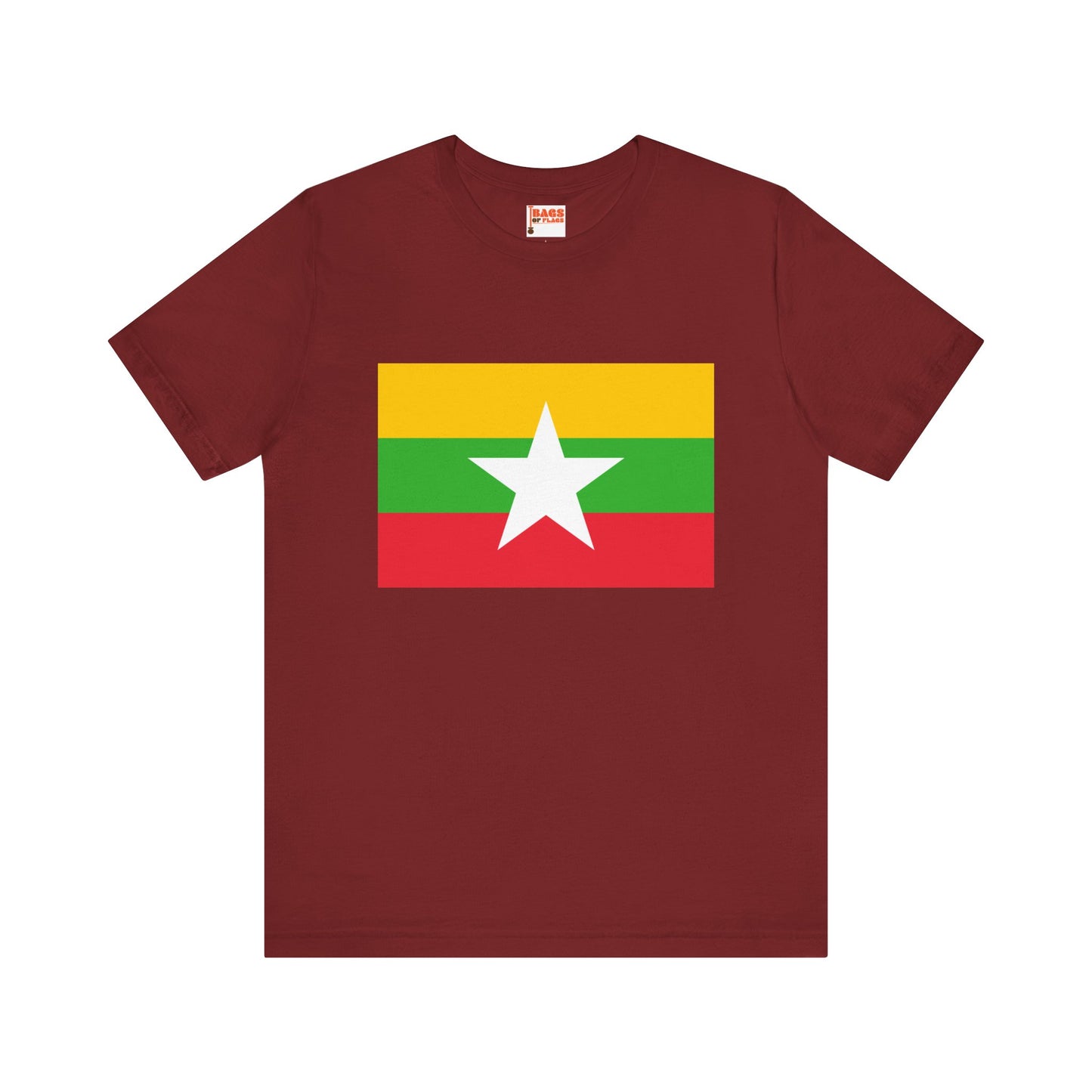 Myanmar Flag on T-shirt