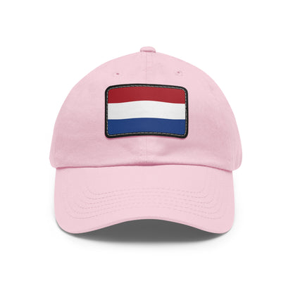 Netherlands Leather Patch Hat