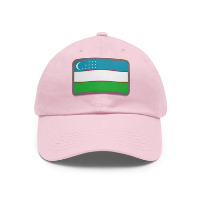Uzbekistan Leather Patch Hat