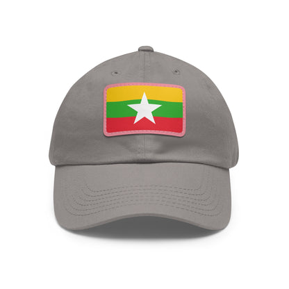 Myanmar Leather Patch Hat
