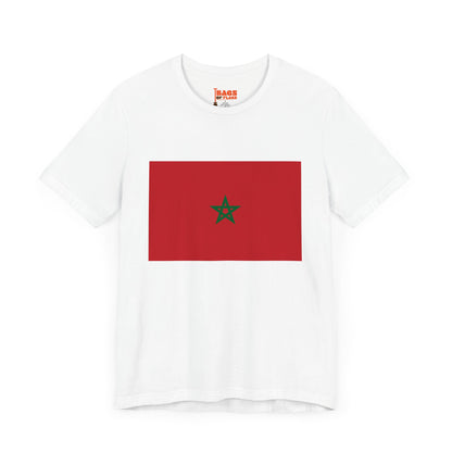 Morocco Flag on T-shirt