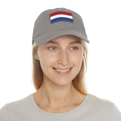 Netherlands Leather Patch Hat
