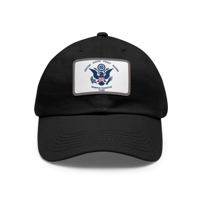 US Coast Guard Leather Patch Hat