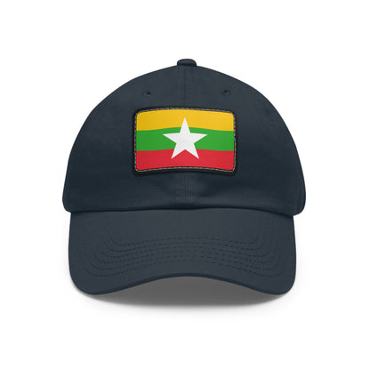 Myanmar Leather Patch Hat