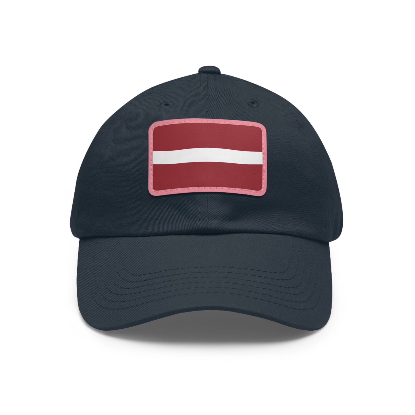 Latvia Leather Patch Hat