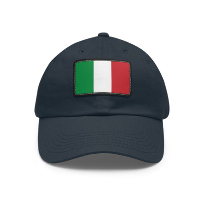 Italy Leather Patch Hat