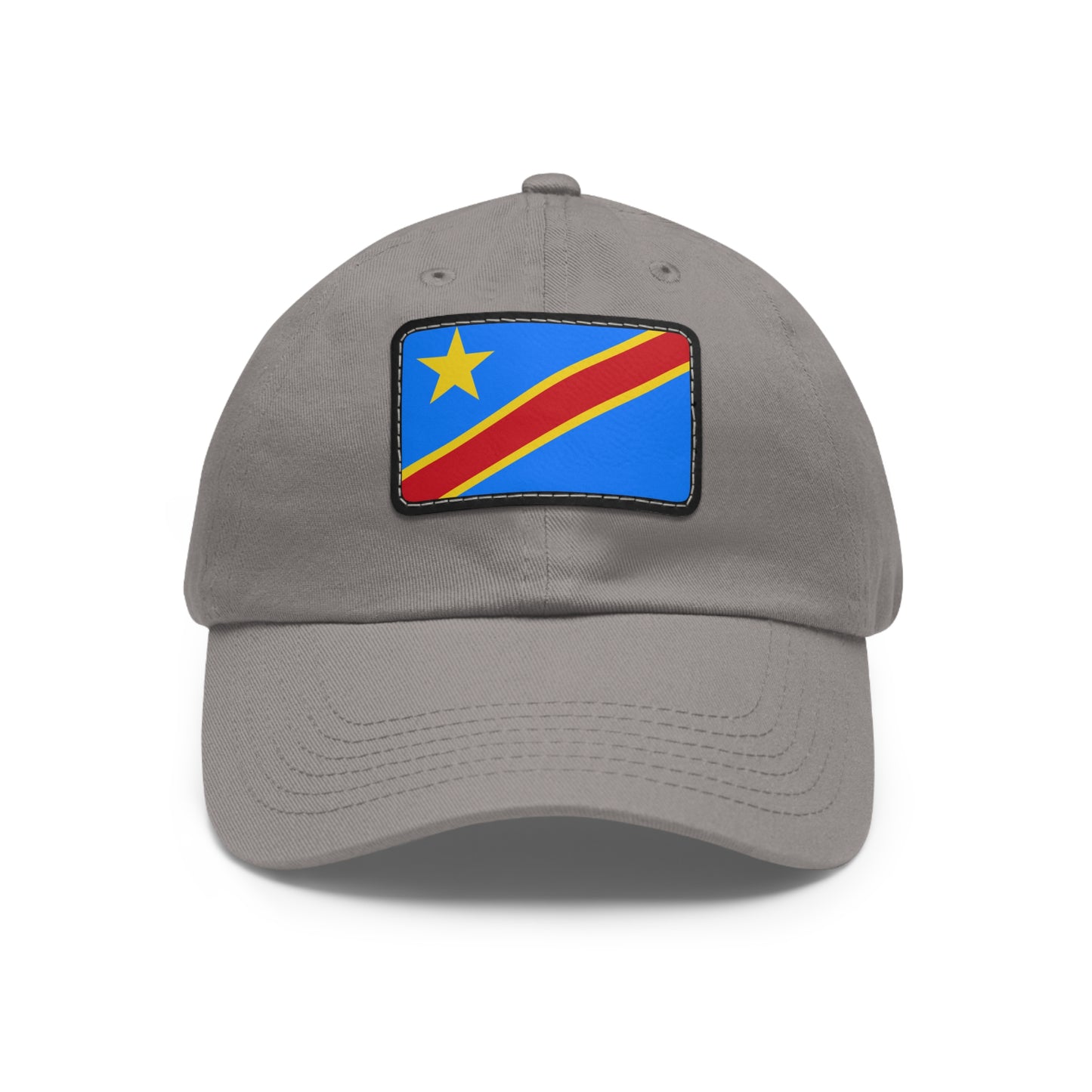 Democratic Republic of the Congo Leather Patch Hat
