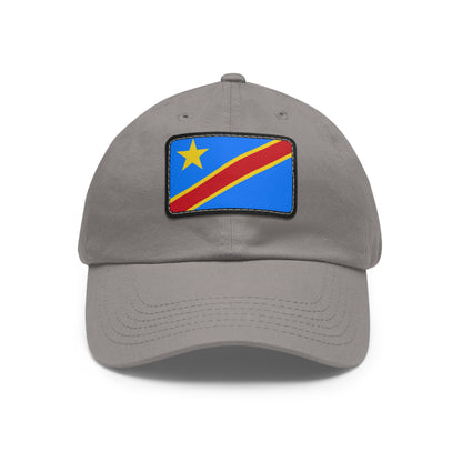 Democratic Republic of the Congo Leather Patch Hat