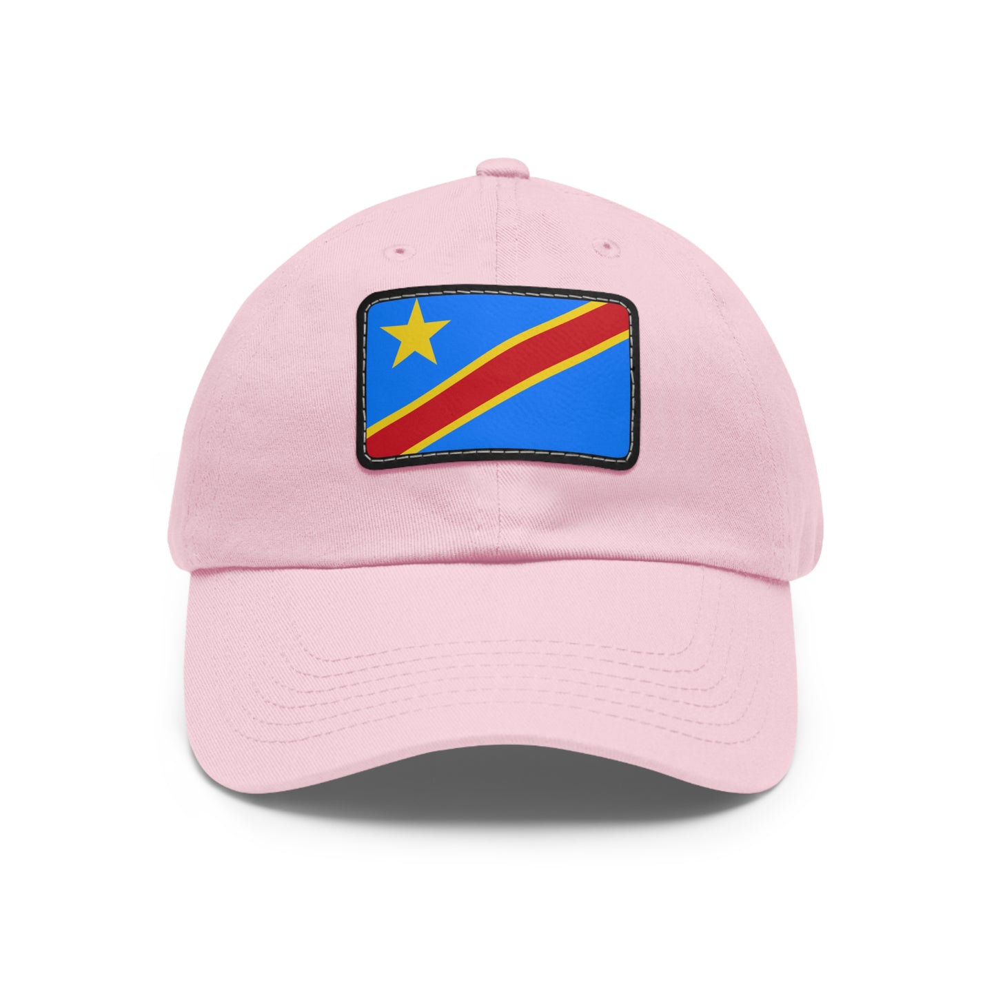 Democratic Republic of the Congo Leather Patch Hat