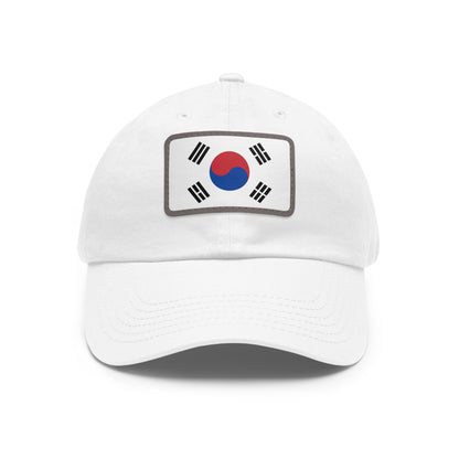 South Korea Leather Patch Hat