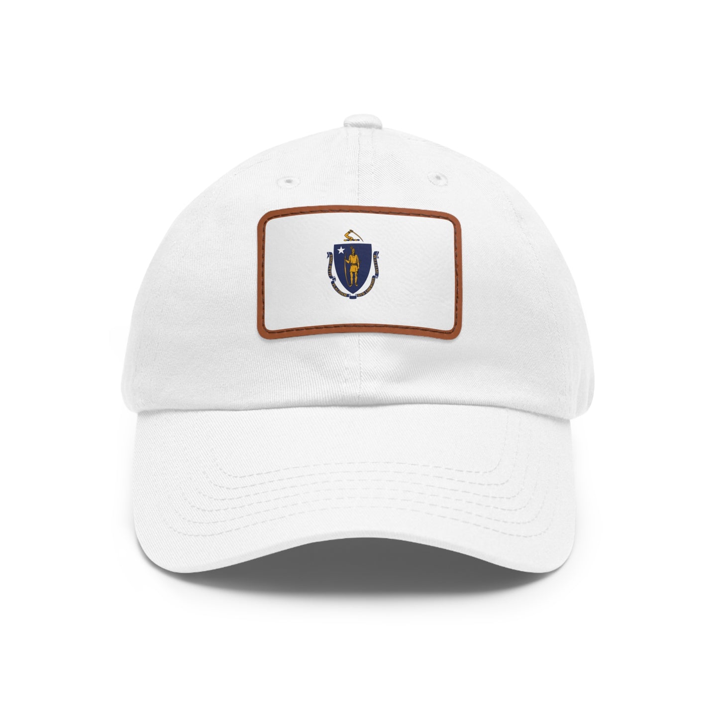 Massachusetts Leather Patch Hat