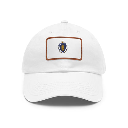 Massachusetts Leather Patch Hat