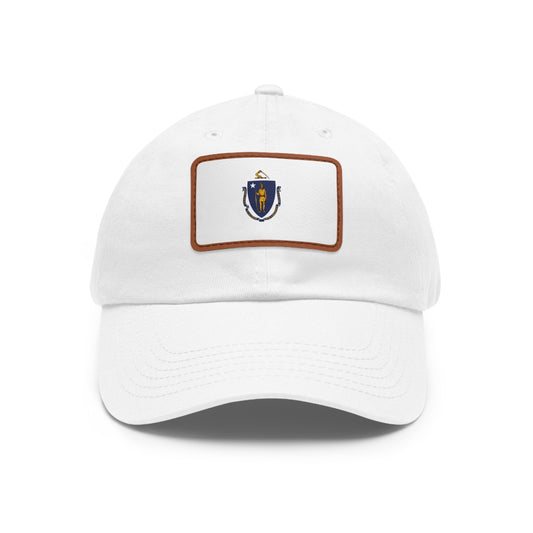 Massachusetts Leather Patch Hat