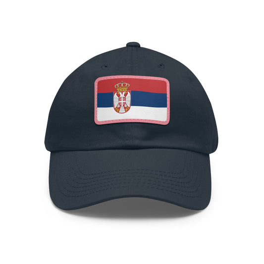 Serbia Leather Patch Hat
