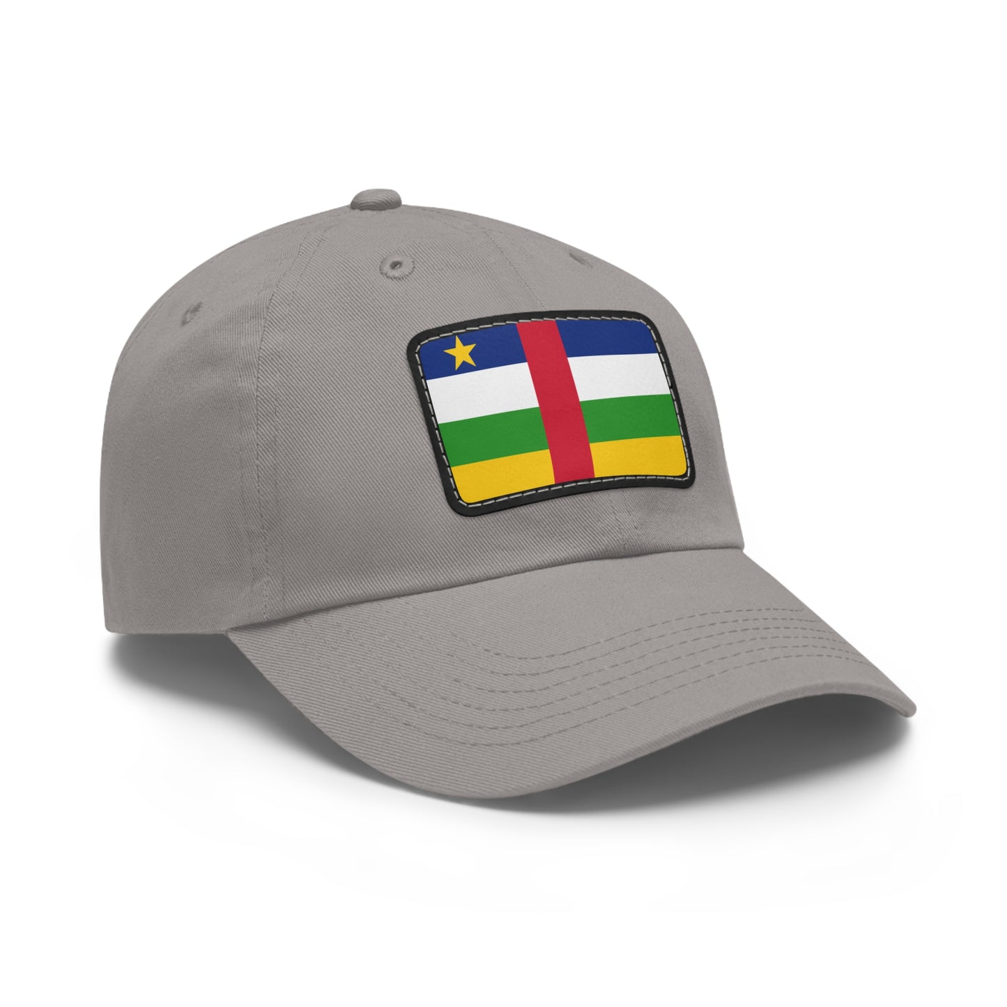 Central African Republic Leather Patch Hat