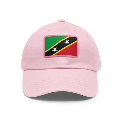 Saint Kitts and Nevis Leather Patch Hat