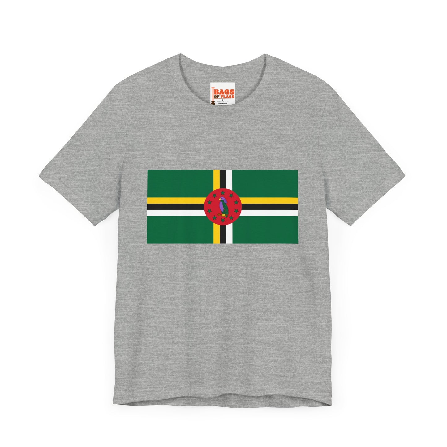 Dominica Flag on T-shirt