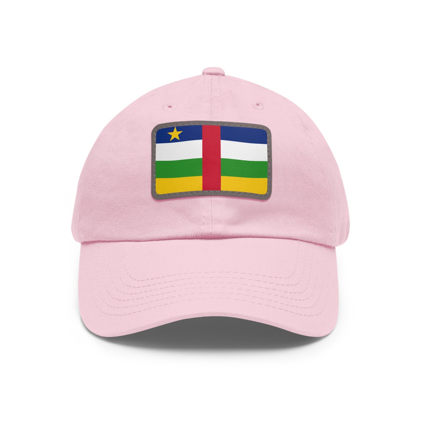 Central African Republic Leather Patch Hat