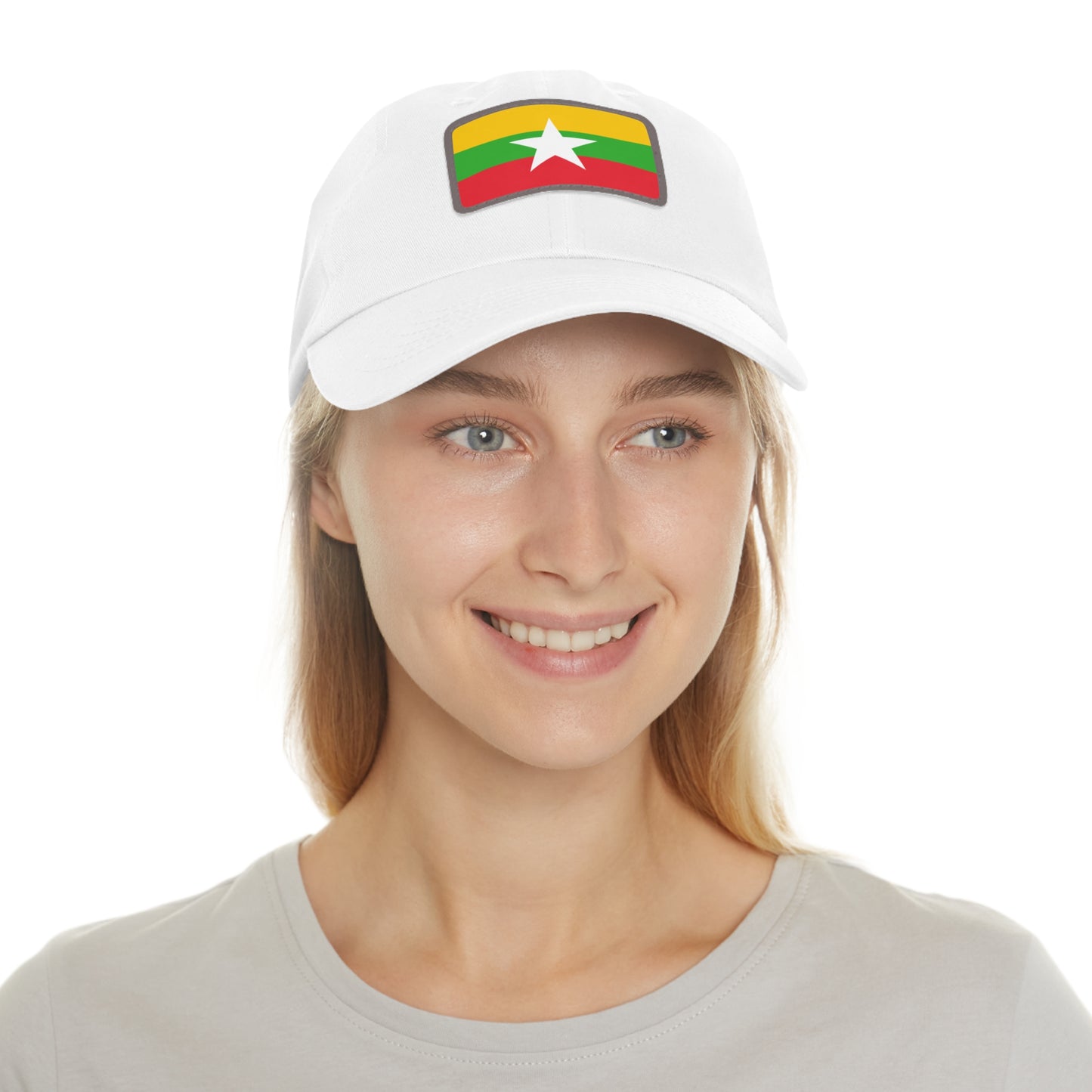 Myanmar Leather Patch Hat
