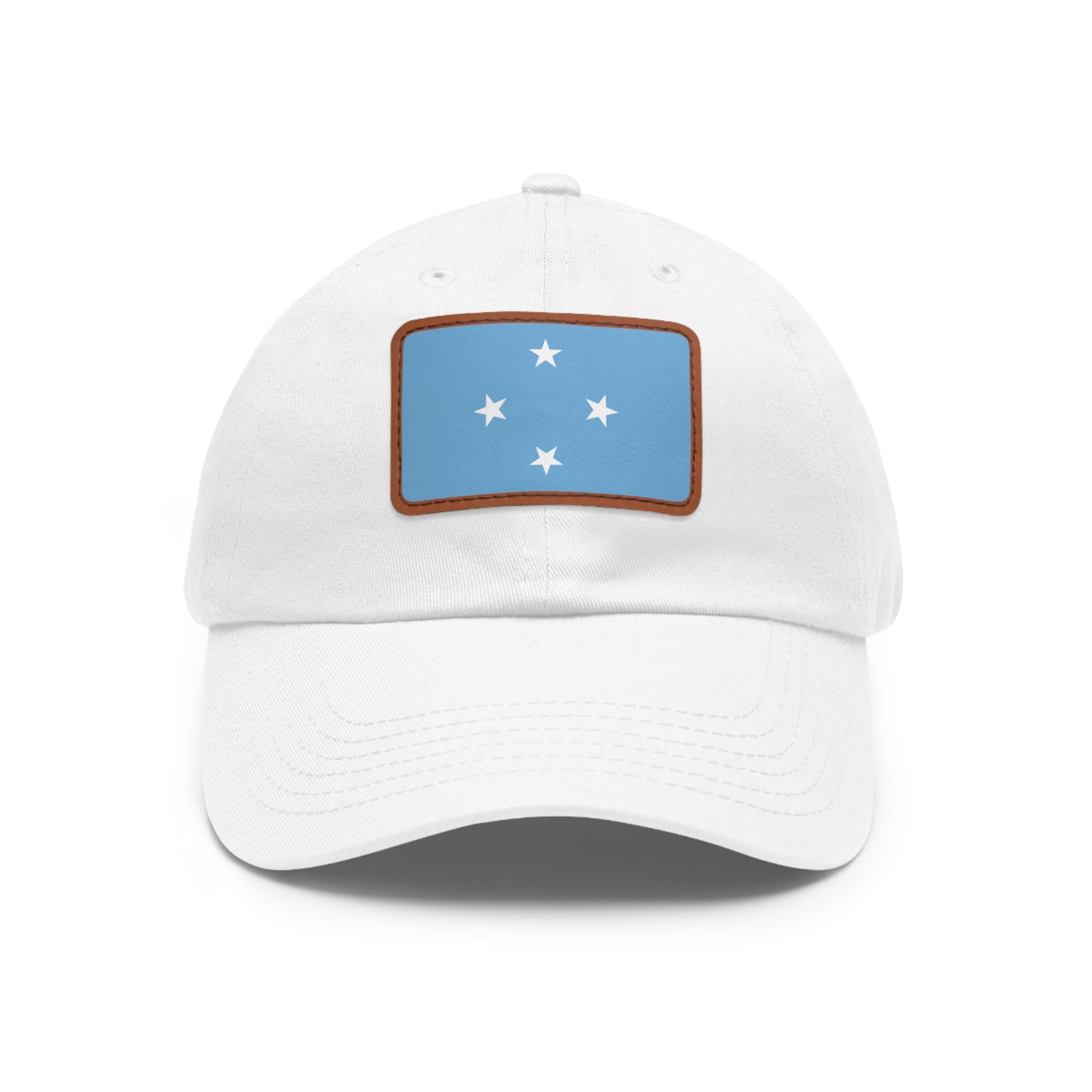 Federated States of Micronesia Leather Patch Hat