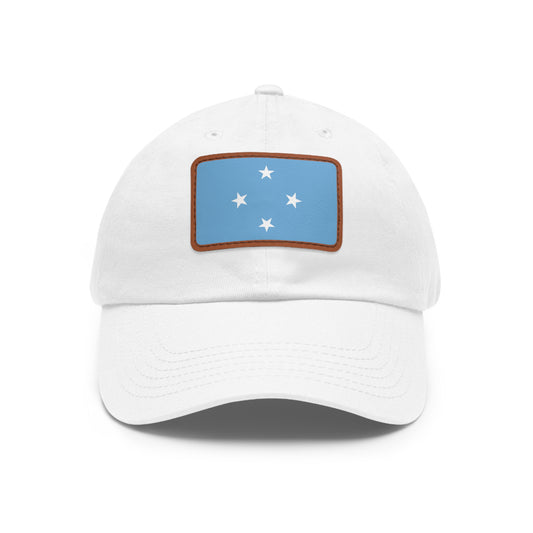 Federated States of Micronesia Leather Patch Hat