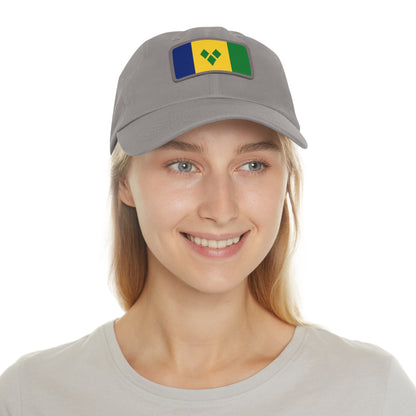 Saint Vincent and the Grenadines Leather Patch Hat