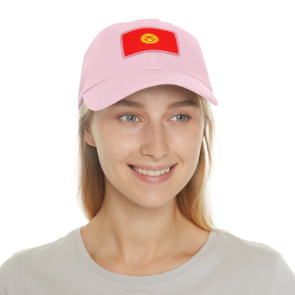 Kyrgyzstan Leather Patch Hat
