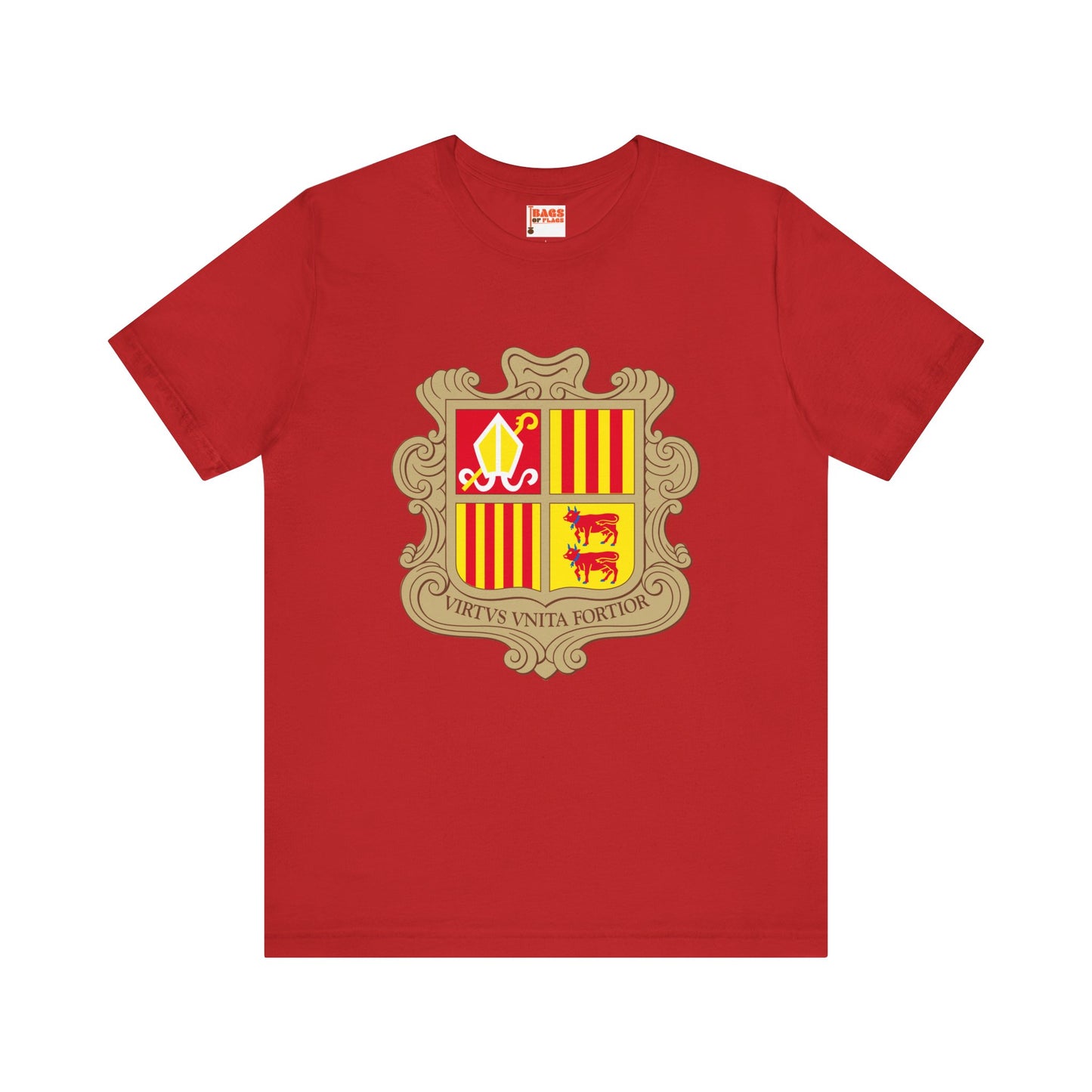 Andorra Coat-of-Arms Inspired T-shirt