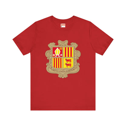 Andorra Coat-of-Arms Inspired T-shirt