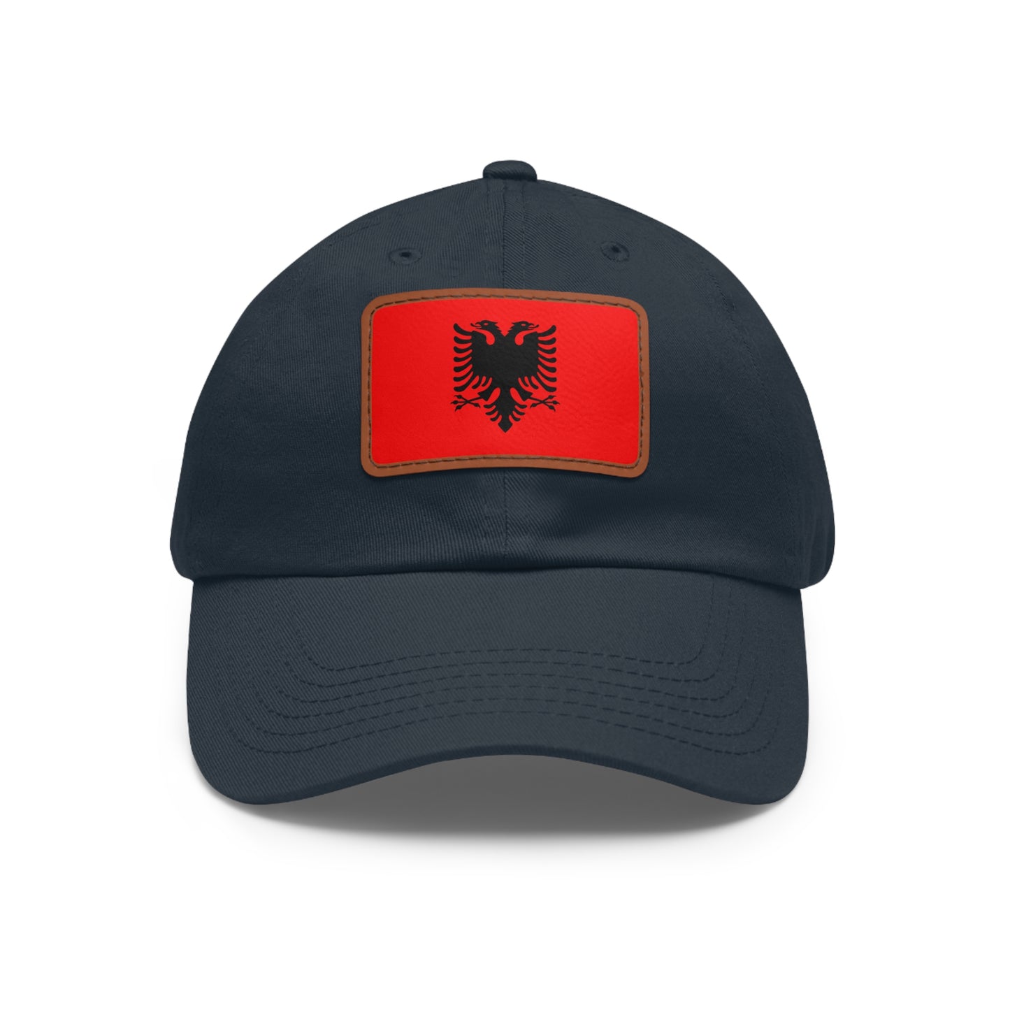 Albania Leather Patch Hat