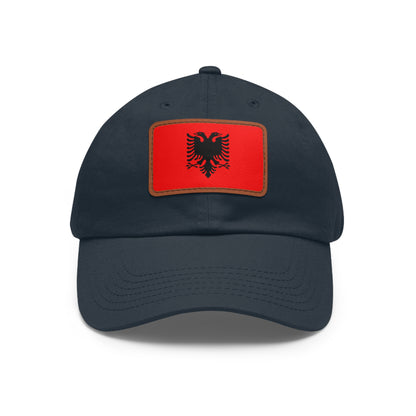 Albania Leather Patch Hat