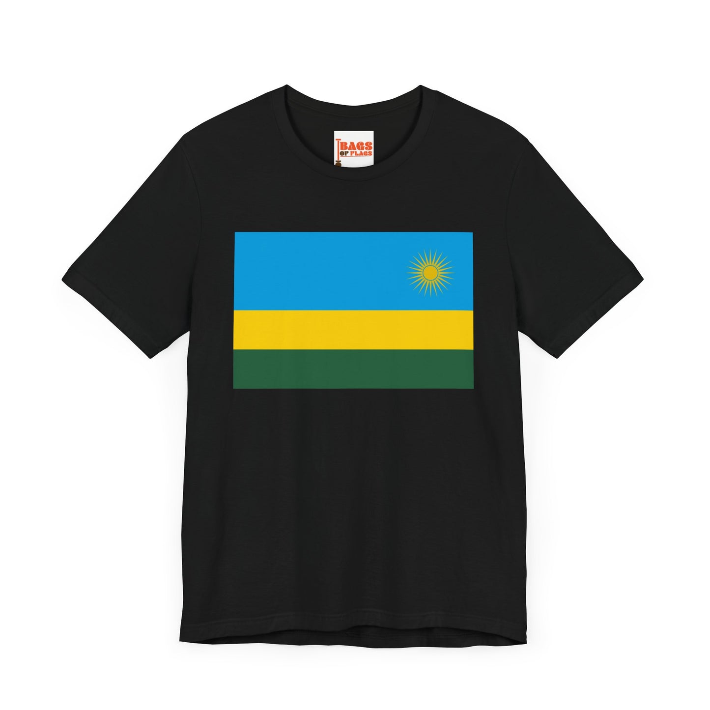 Rwanda Flag on T-shirt