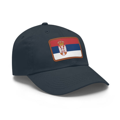 Serbia Leather Patch Hat