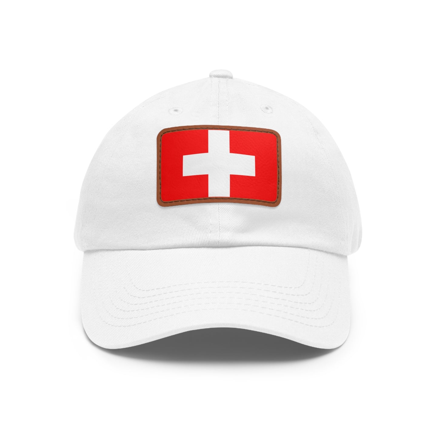 Switzerland Leather Patch Hat