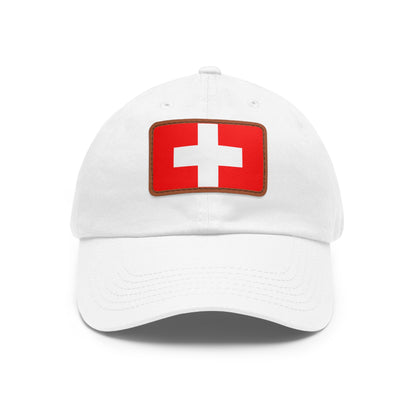 Switzerland Leather Patch Hat