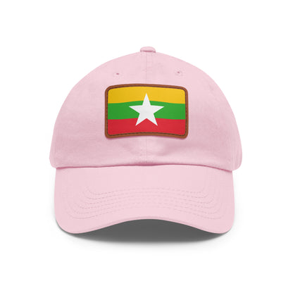 Myanmar Leather Patch Hat