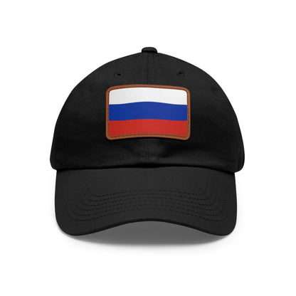 Russia Leather Patch Hat