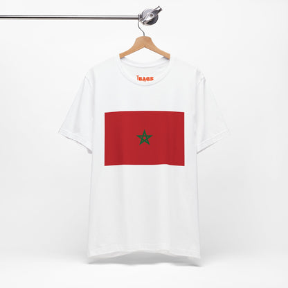 Morocco Flag on T-shirt