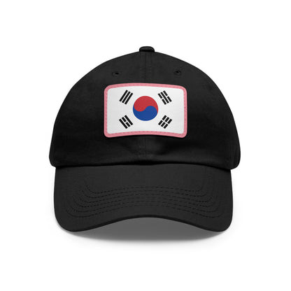 South Korea Leather Patch Hat