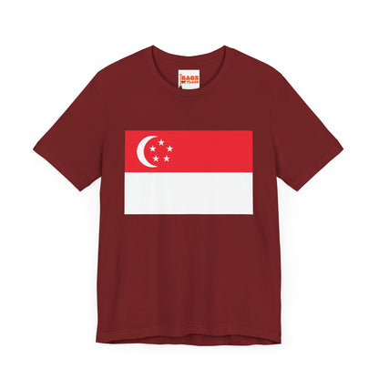 Singapore Flag on T-shirt