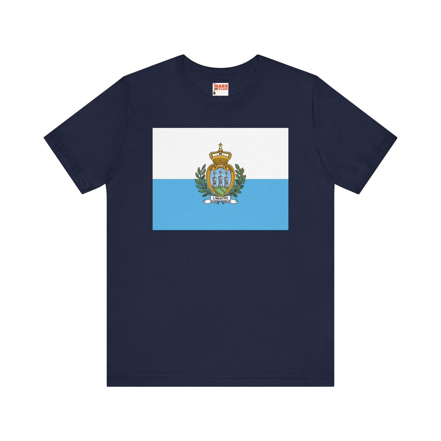 San Marino Flag on T-shirt