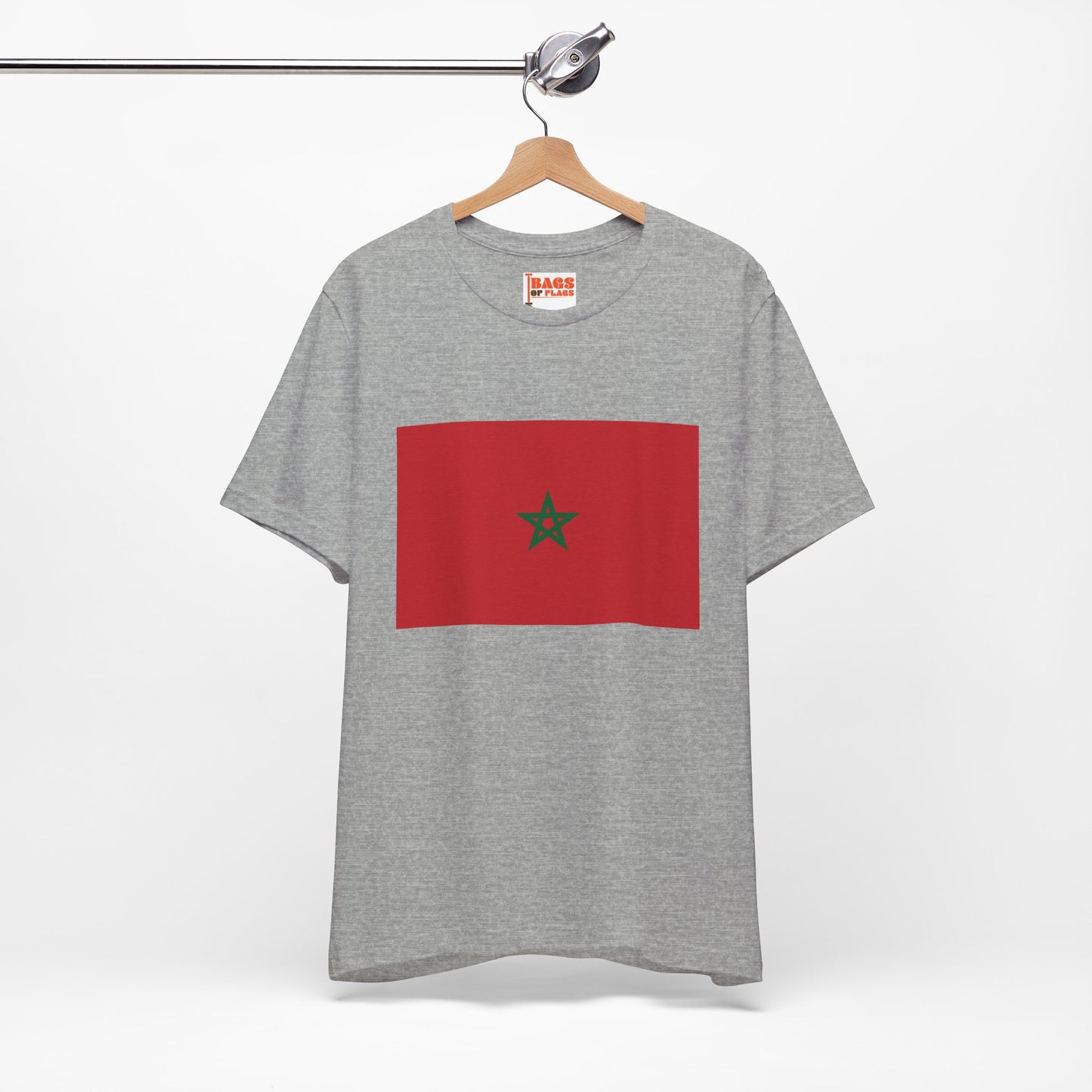 Morocco Flag on T-shirt