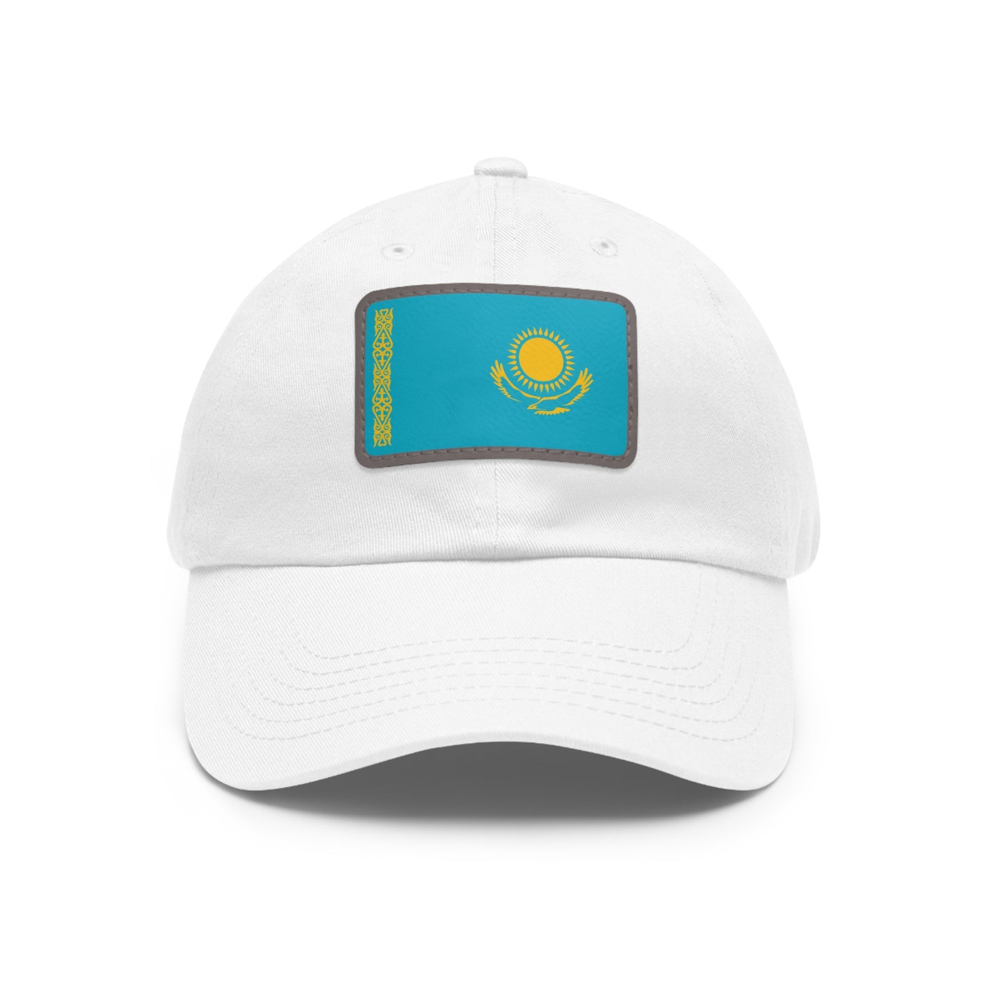 Kazakhstan Leather Patch Hat