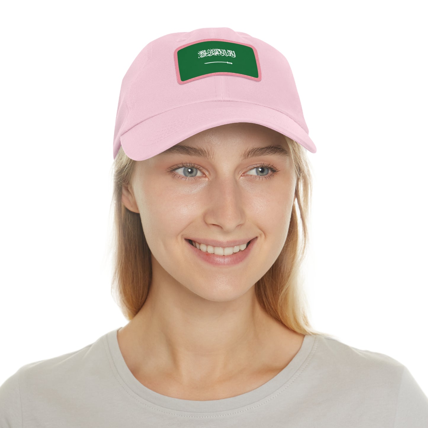 Saudi Arabia Leather Patch Hat