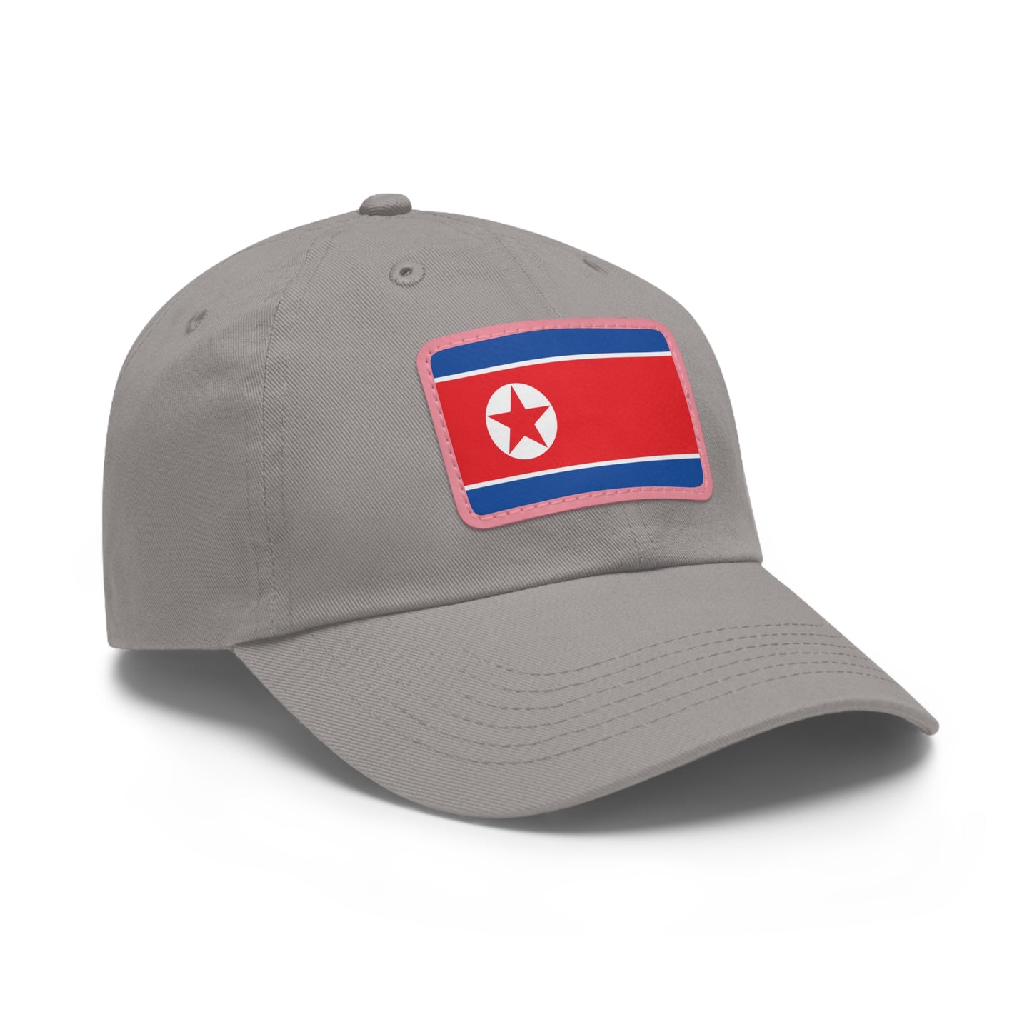North Korea Leather Patch Hat